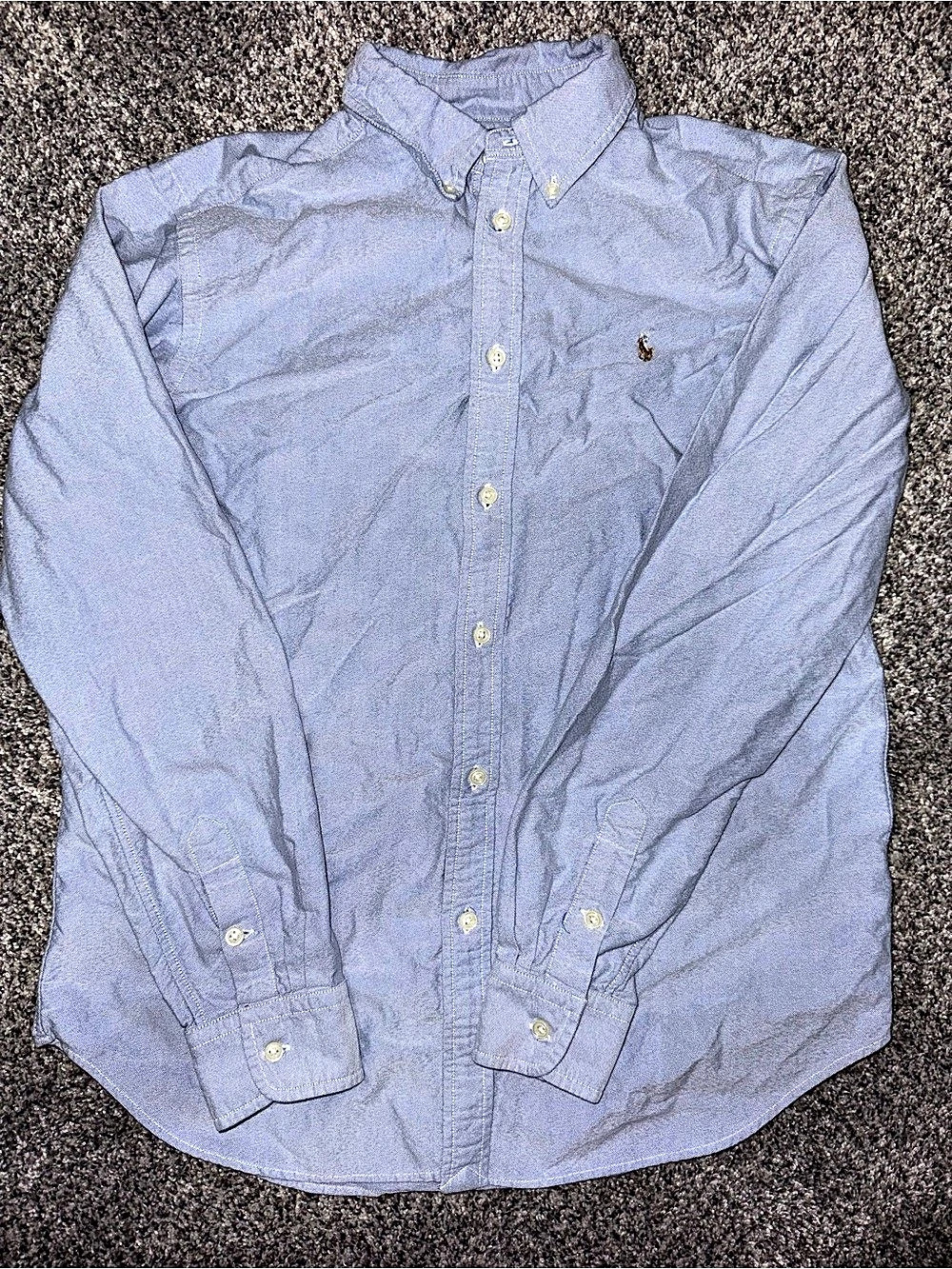 Polo Ralph Lauren Boys Light Blue Long SleeveOxford Button-Down Shirt Size 20